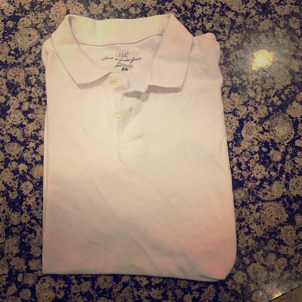 H&M white polo